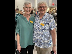 Linda Clausen (Petersen) and Marilyn Waller (Floer)